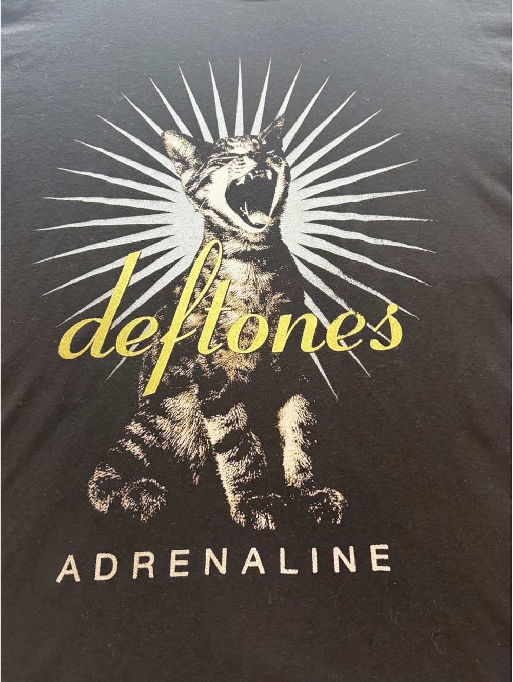 True Classic Deftones Adrenaline Screaming Cat Band T-Shirt